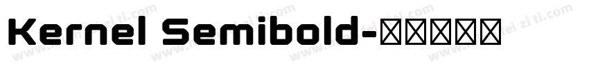 Kernel Semibold字体转换